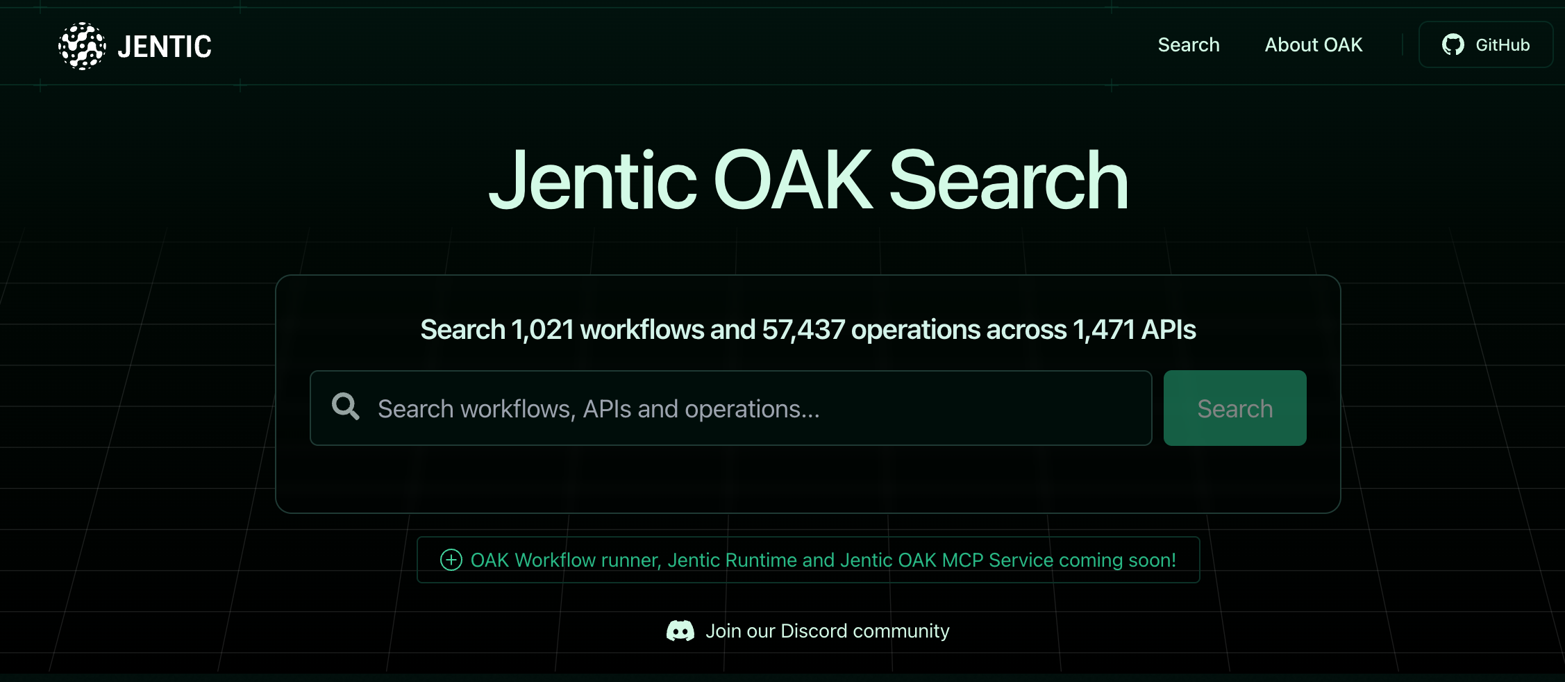 AK Search – dashboard home screen